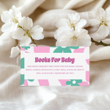 Livres modernes rose et vert pour bébé
