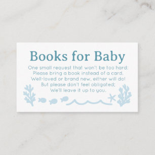 Carte D'accompagnement Livres nautiques pour bébé