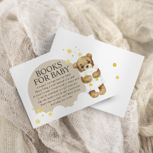 Carte D'accompagnement Livres Ourson Over The Moon pour bébé 