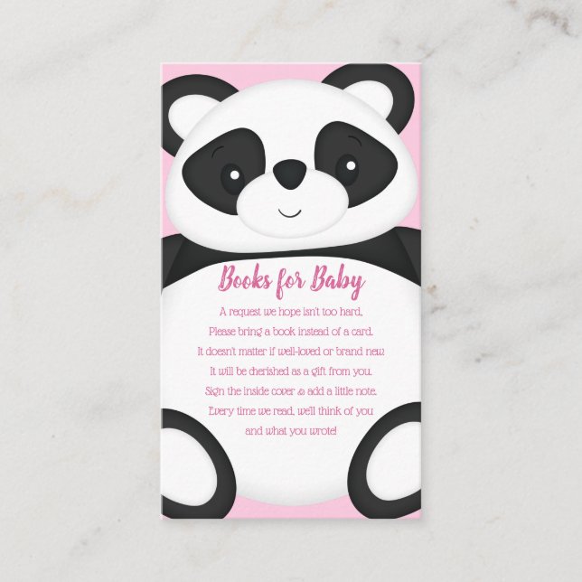 Carte D'accompagnement Livres Panda Baby Sower (Devant)