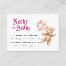 Livres personnalisés d'ours en peluche rose pour b