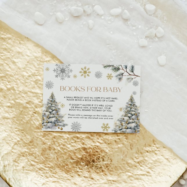 Carte D'accompagnement Livres pour Baby Card Winter Wonderland (Créateur téléchargé)