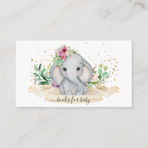 Carte D'accompagnement Livres Pour Baby Cute Elephant Card