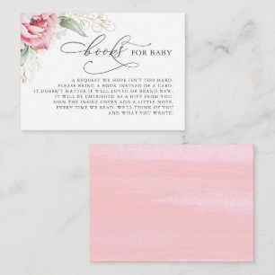 Carte D'accompagnement Livres Pour Baby Gold Green Demande Card