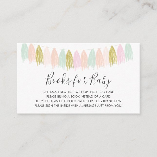 Carte D'accompagnement Livres pour Baby insert card (Devant)