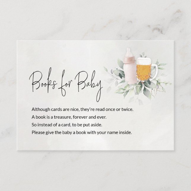 Carte D'accompagnement Livres pour Baby Message Card - Un bébé est en tra (Devant)