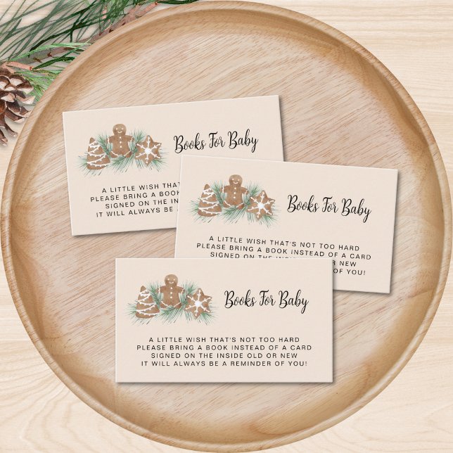 Carte D'accompagnement Livres pour Baby shower de Noël pour bébé (Créateur téléchargé)