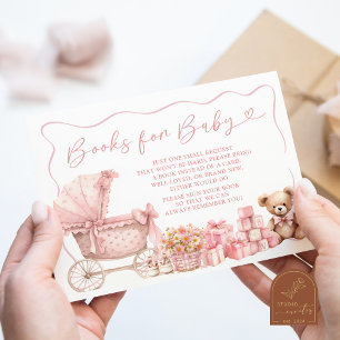 Carte D'accompagnement Livres pour bébé à la douche de bébé de Carrosse C