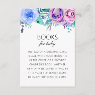 Carte D'accompagnement Livres pour bébé. Apportez une demande de livre. F
