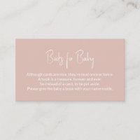 Livres pour bébé Baby shower rose demande de réser