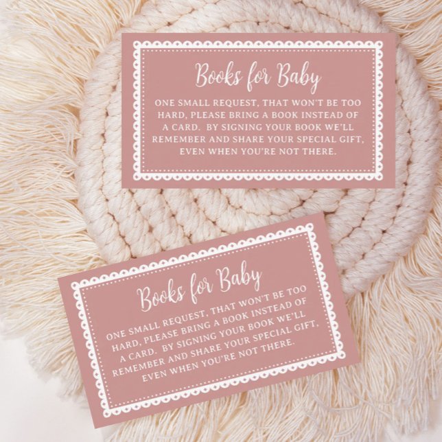 Carte D'accompagnement Livres pour bébé Cielito Lindo rose pour Baby Show (Créateur téléchargé)