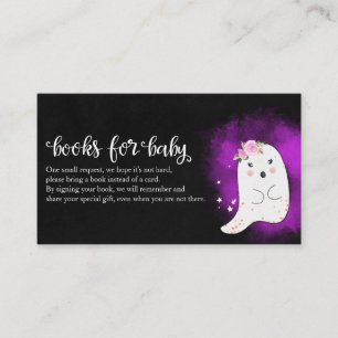 Carte D'accompagnement Livres pour bébé de fête prénatale d'Halloween de 