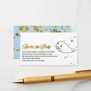 Carte D'accompagnement Livres pour bébé de la Baby Shower Halloween de Lo