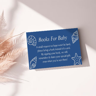 Carte D'accompagnement Livres pour bébé Fête de bébé Sous les mers