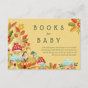 Carte D'accompagnement Livres pour bébé Feuilles d'automne Champignons & 
