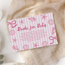 Livres pour bébé Fille Baby Shower Coquillage Rose