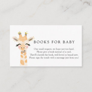 Carte D'accompagnement Livres pour bébé Giraffe pour Baby Enclôture Card