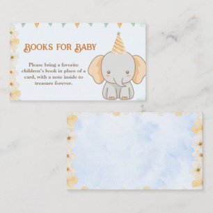 Carte D'accompagnement Livres pour bébé - Little Peanut Dreams Elephant