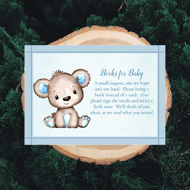 Carte D'accompagnement Livres pour bébé mignon ours Brown pour garçon dou (Créateur téléchargé)