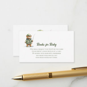 Carte D'accompagnement Livres pour bébé mignonne pêche à l'ours