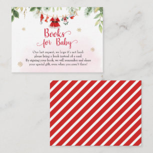 Carte D'accompagnement Livres pour bébé Noël Père Noël Baby Clothesline