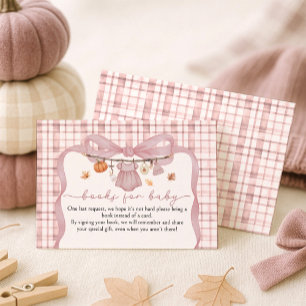 Carte D'accompagnement Livres pour bébé petit Citrouille Baby shower fill