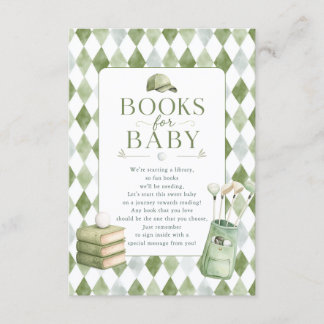 Carte D'accompagnement Livres pour bébé pour Baby Shower sur le thème de