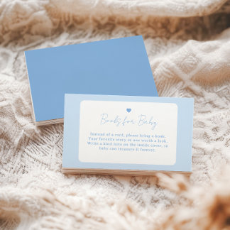 Carte D'accompagnement Livres pour bébé pour une Baby Shower Bohème avec