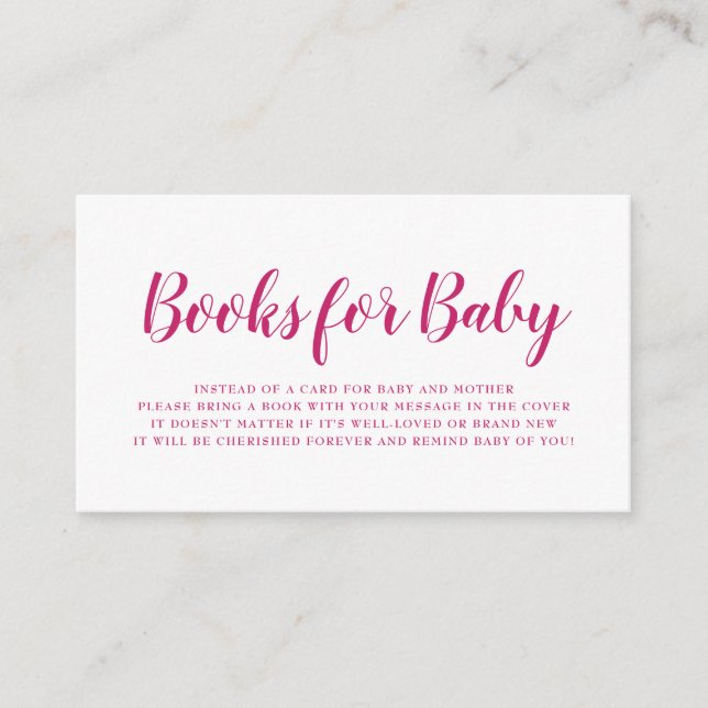 Carte D'accompagnement Livres pour bébé rose Peacock Polka Dot Baby showe (Devant)