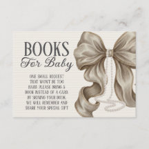 Livres pour bébé shower de bébé fille à l'arc beig