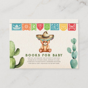 Carte D'accompagnement Livres pour bébé Taco Bear Boy Baby shower Fiesta