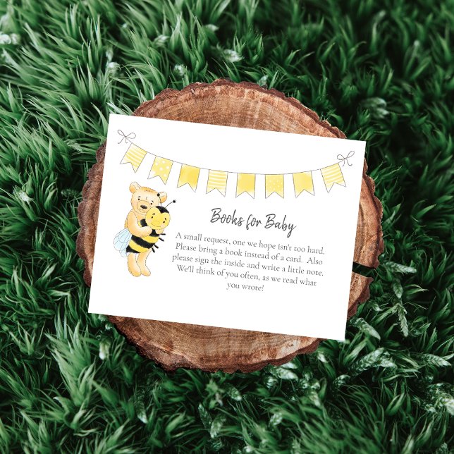 Carte D'accompagnement Livres pour bébé Teddy Bear et Bee (Créateur téléchargé)