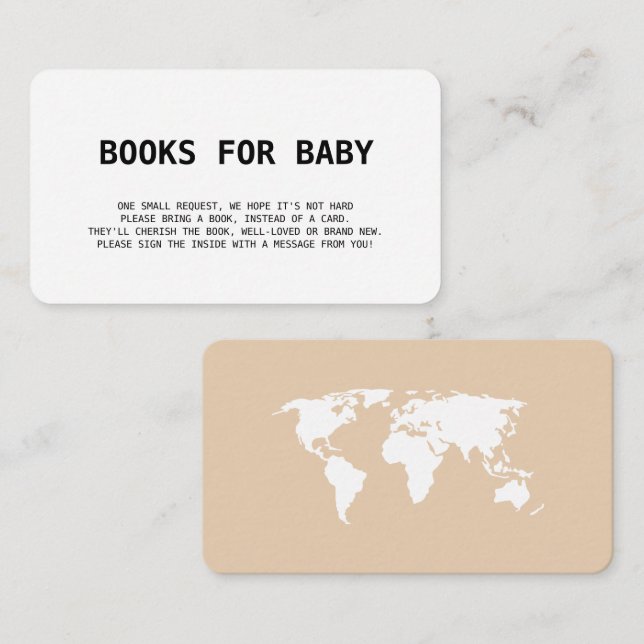 Carte D'accompagnement Livres pour Bébé Voyage Passeport d'embarquement P (Devant / Derrière)