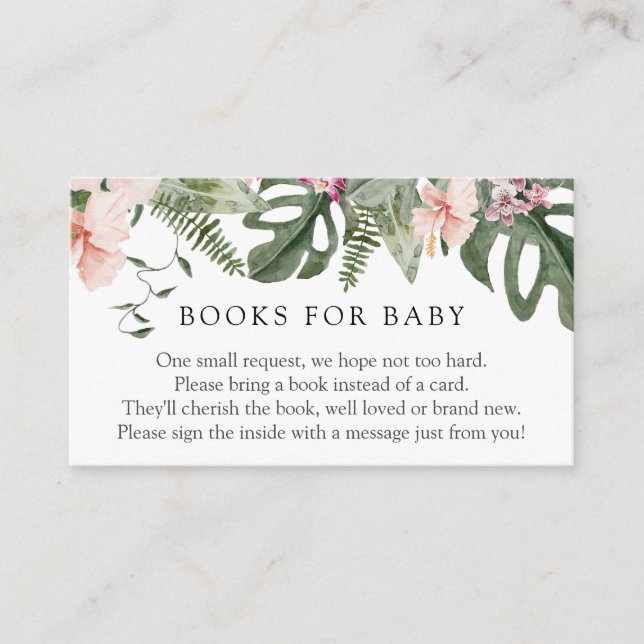 Carte D'accompagnement Livres pour bébés Aloha Tropical pour le boîtier p (Devant)