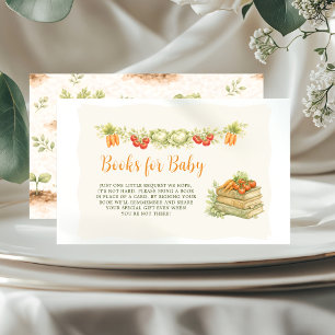 Carte D'accompagnement Livres pour le jardin potager local de bébé