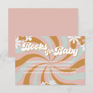 Carte D'accompagnement Livres Retro Super Baby shower pour bébé