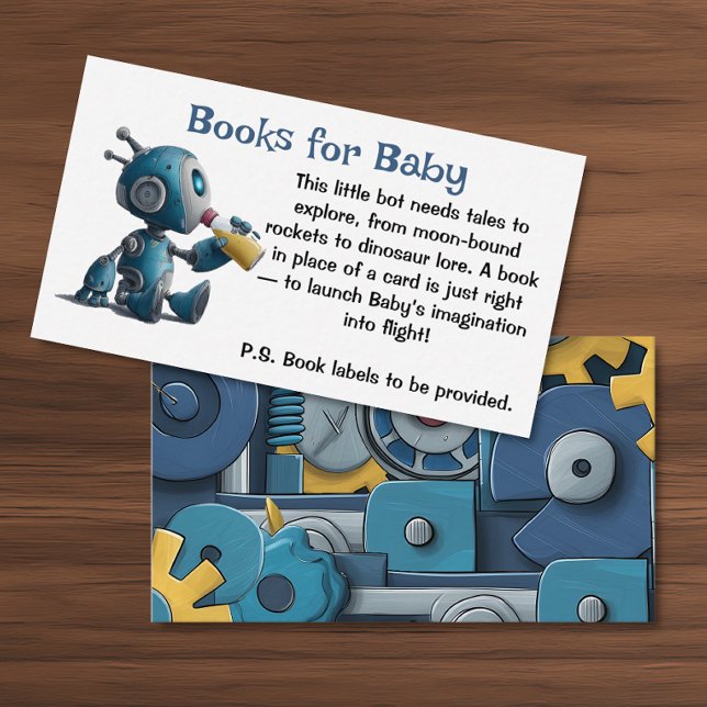 Carte D'accompagnement Livres robots pour bébé (Créateur téléchargé)