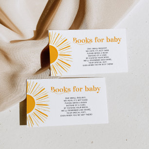 Carte D'accompagnement Livres solaires Boho pour bébé