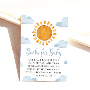 Carte D'accompagnement Livres Sunshine Et Nuages Pour Bébé