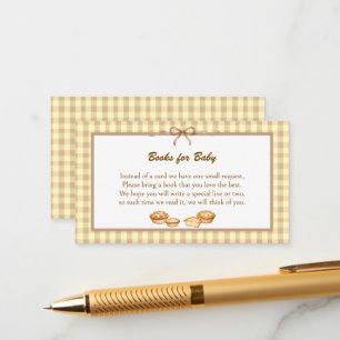 Carte D'accompagnement Livres sur le thème de Cutie Pie pour bébé