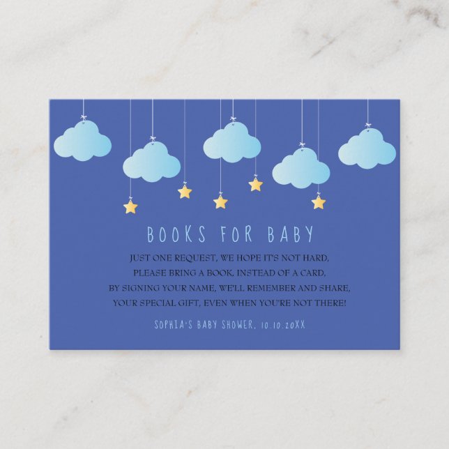 Carte D'accompagnement Livres Twinkle Twinkle Little Star pour demande de (Devant)