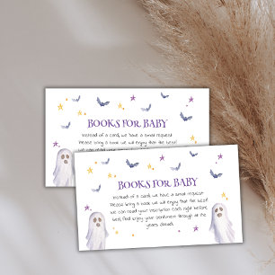 Carte D'accompagnement Livres Whimsical Pour Bébé Baby shower Halloween