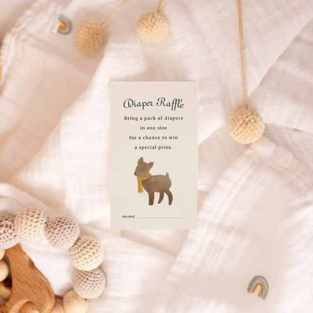 Carte D'accompagnement Livret de contes Woodland Friends Diaper Raffin En (Créateur téléchargé)