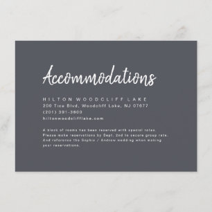 Carte D'accompagnement Logement de script minimaliste au charbon de bois