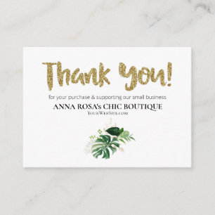 Carte D'accompagnement *~* LOGO QR MERCI Examen TROPICAL EXOTIQUE AP8