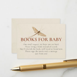 Carte D'accompagnement Love Books for Baby shower Insert Card