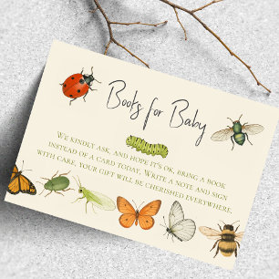 Carte D'accompagnement Love Bug Baby shower Livres pour Baby Encape Card