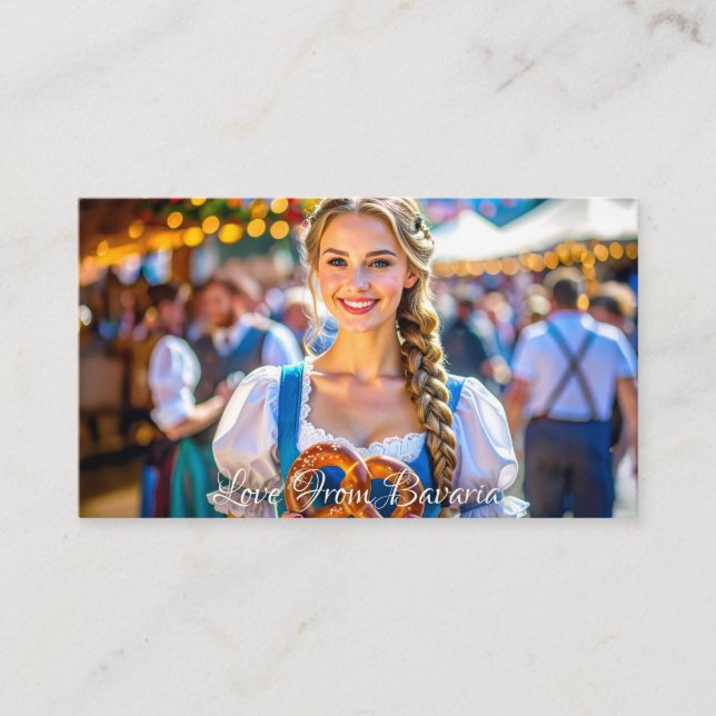 CARTE D'ACCOMPAGNEMENT LOVE FROM BAVARIA (Devant)