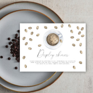 Carte D'accompagnement Love is brewing douche de mariage affiche