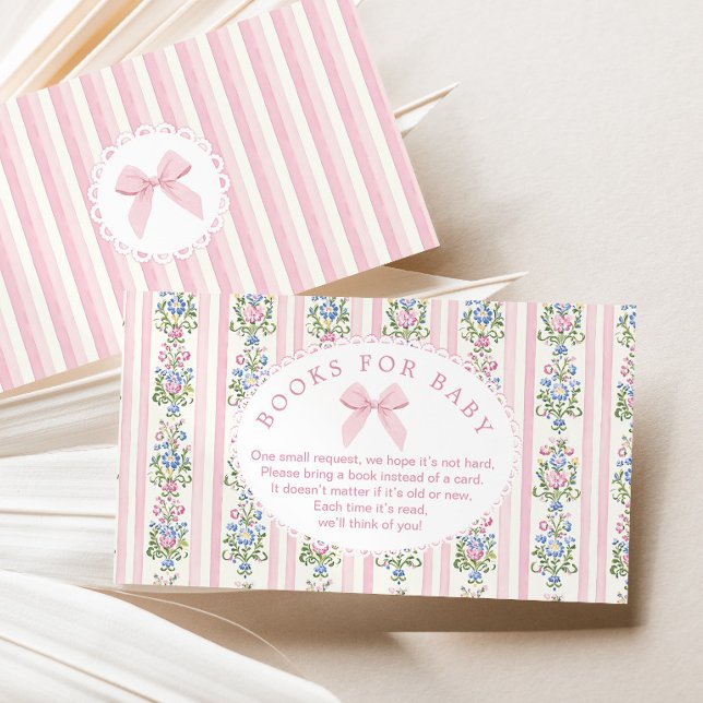 Carte D'accompagnement Love Shack Baby Coquette Livres pour billet bébé (Créateur téléchargé)